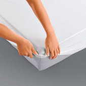 Protège Matelas Molleton Coton Élastomère 200g/m²  90x190