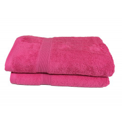 Lot de 5 Grandes Serviettes Eponge 600 g/m²  100 % coton - Marron