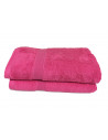 Lot de 5 Grandes Serviettes Eponge 600 g/m²  100 % coton - Marron