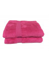 Lot de 5 Grandes Serviettes Eponge 600 g/m²  100 % coton - Marron