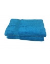 Lot de 5 Grandes Serviettes Eponge 600 g/m²  100 % coton - Turquoise
