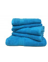 Lot de 5 Grandes Serviettes Eponge 600 g/m²  100 % coton - Turquoise