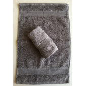 Lot de 5 Grandes Serviettes Eponge 600 g/m²  100 % coton - Marron
