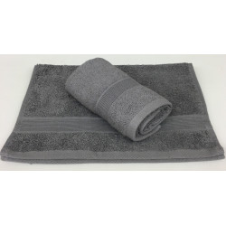 Lot de 5 Grandes Serviettes Eponge 600 g/m²  100 % coton - Marron