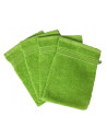 Lot de 4 Gants de Toilette - 20x15 - Anis