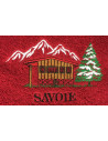 Essuie Main Rond  Chalet Rouge