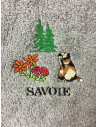 Essuie Main Rond Marmotte Gris