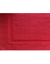 Zoom sur tapis bain rouge- 50 x 80