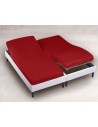 drap housse 2x70x190 blanc