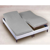 drap housse 2x70x190 blanc