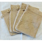 Lot de 5 Grandes Serviettes Eponge 600 g/m²  100 % coton - Marron