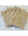 Lot de 5 Grandes Serviettes Eponge 600 g/m²  100 % coton - Marron