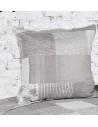 Couvre lit Microfibre Matelassé Façon Patchwork Grey 230x250cm  