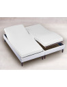 drap housse 2x70x190 blanc