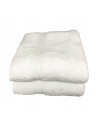 Lot de 5 Grandes Serviettes Eponge 600 g/m²  100 % coton - Blanche