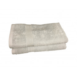 Lot de 5 Grandes Serviettes Eponge 600 g/m²  100 % coton - Marron