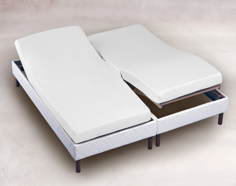 drap housse tete et pied relevable